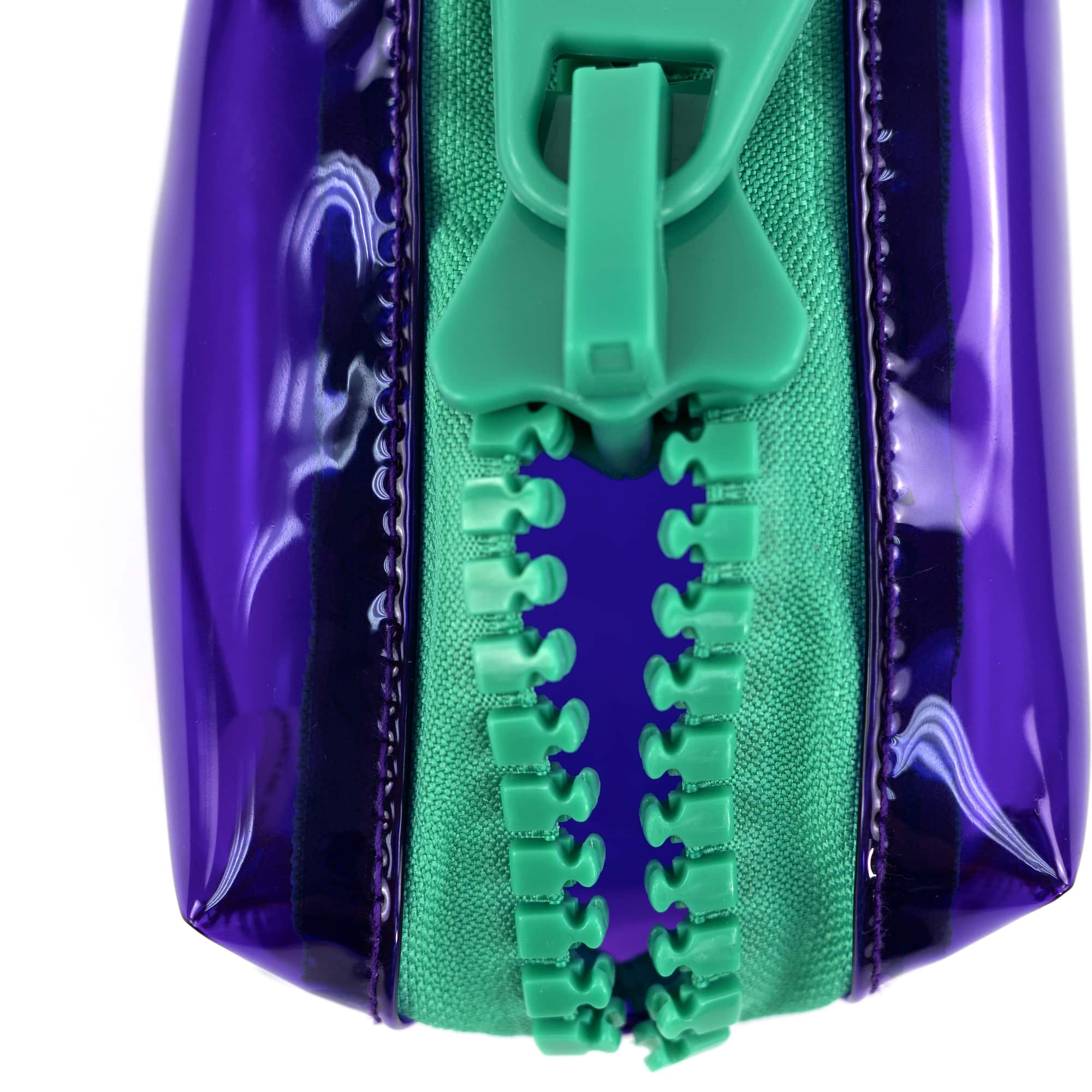 Everything Mary Purple & Teal Transparent Zipper Pouch